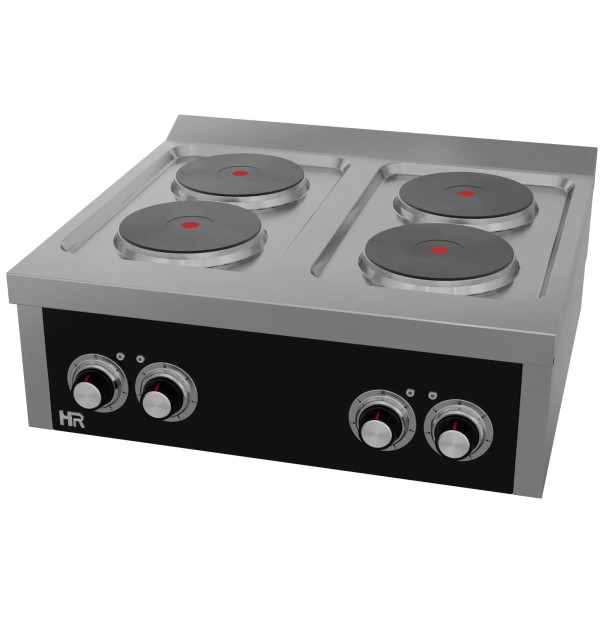 Cocina Eléctrica 4 Placas Redondas HR Fainca CE4P750S Serie 750