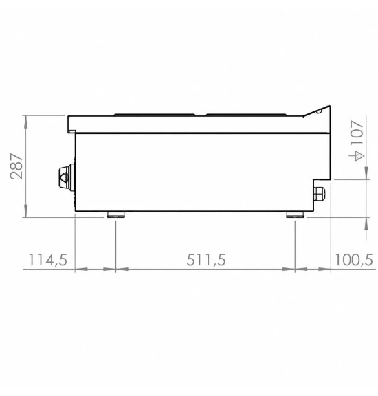 Cocina Eléctrica 4 Placas Redondas HR Fainca CE4P750S Serie 750