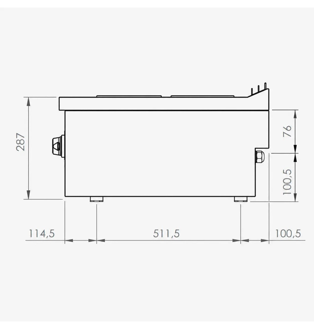 Cocina Eléctrica 6 Placas Redondas HR Fainca CE6P750S Serie 750