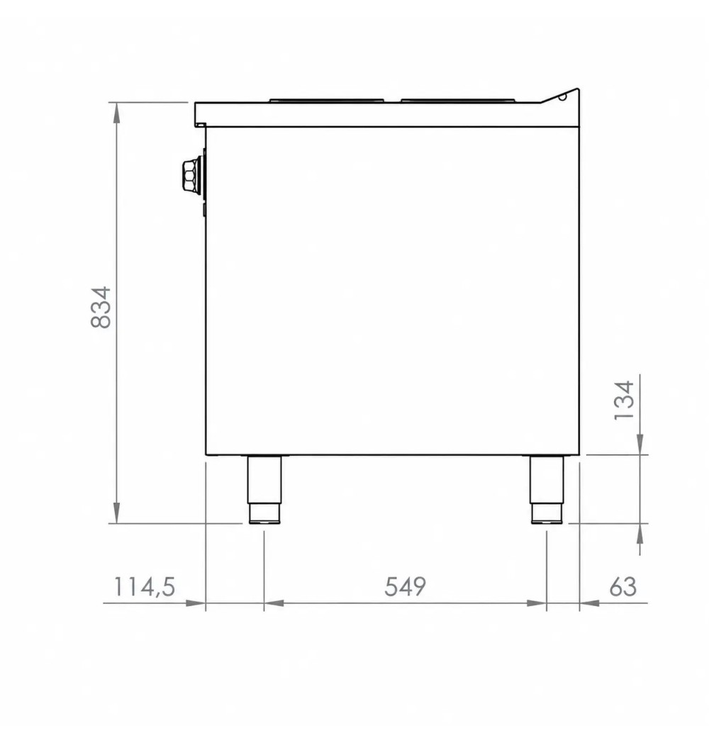 Cocina Eléctrica 2 Placas con Soporte HR Fainca CE2P750E Serie 750