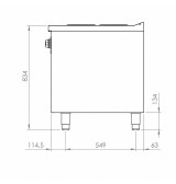 Cocina Eléctrica 2 Placas con Soporte HR Fainca CE2P750E Serie 750