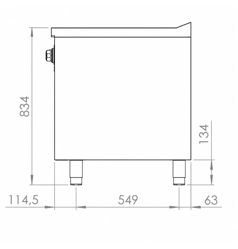 Cocina Eléctrica 4 Placas con Soporte HR Fainca CE4P750E Serie 750