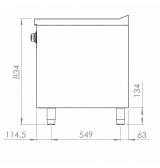 Cocina Eléctrica 4 Placas con Soporte HR Fainca CE4P750E Serie 750