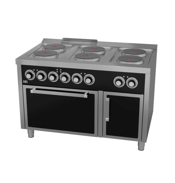 Cocina Eléctrica 6 Placas con Horno HR Fainca CE6P750H Serie 750
