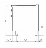 Cocina Eléctrica 6 Placas con Horno Maxi HR Fainca CE6P750HM