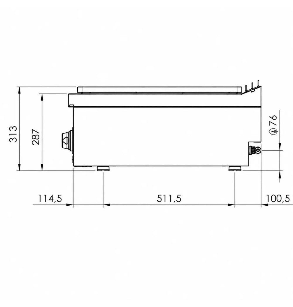 Placa Radiante a Gas HR Fainca PR7504S Serie 750