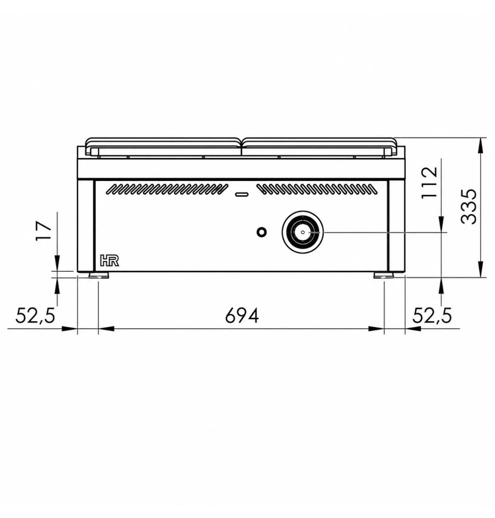 Placa Radiante a Gas HR Fainca PR7508S Serie 750