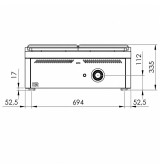 Placa Radiante a Gas HR Fainca PR7508S Serie 750