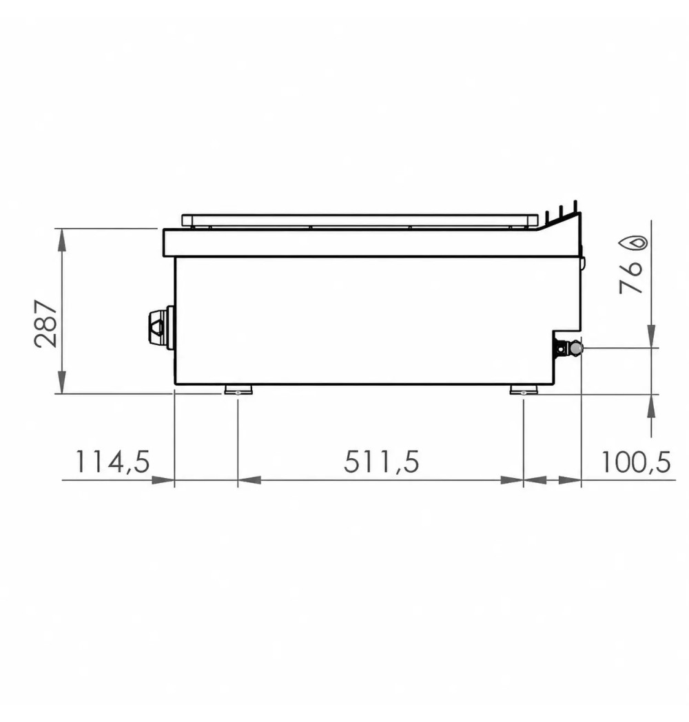 Placa Radiante a Gas HR Fainca PR7508S Serie 750