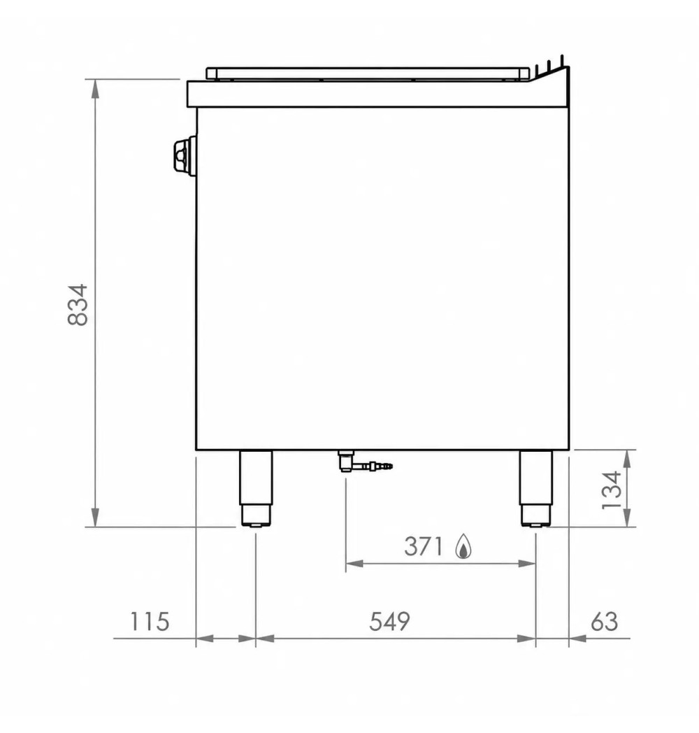 Placa Radiante Gas HR Fainca PR7508E Serie 750