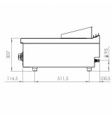 Fry Top Gas HR Fainca FT7504S Serie 750 Acero Rectificado