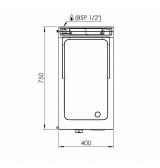 Fry Top Gas HR Fainca FT7504S Serie 750 Acero Rectificado