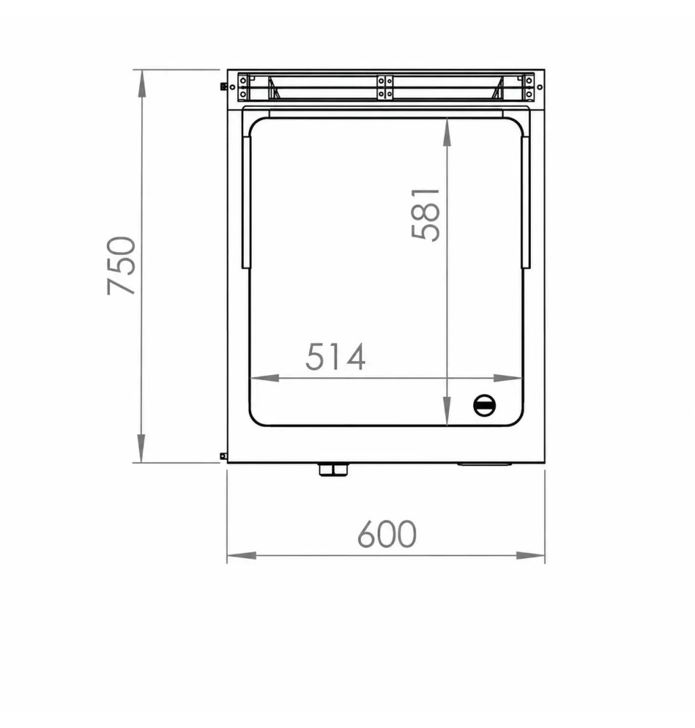 Fry Top Gas HR Fainca FT7506E con Mueble Serie 750