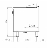 Fry Top Gas HR Fainca FT7506E con Mueble Serie 750