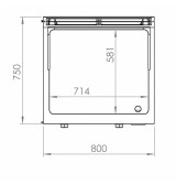 Fry Top Gas HR Fainca FT7508E con Mueble Serie 750