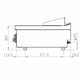 Fry Top Gas HR Fainca FT7504SCR Cromo Duro Serie 750