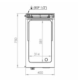Fry Top Gas HR Fainca FT7504SCR Cromo Duro Serie 750