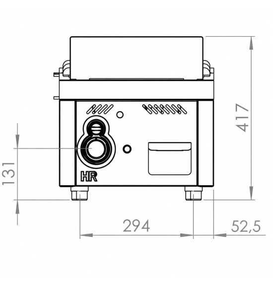 Fry Top Gas HR Fainca FT7504SCR Cromo Duro Serie 750