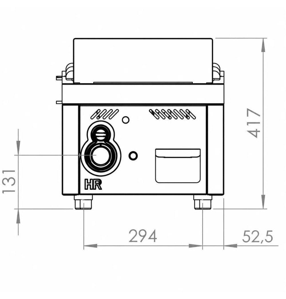 Fry Top Gas HR Fainca FT7504SCR Cromo Duro Serie 750