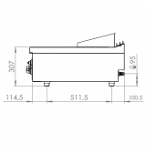 Fry Top Gas HR Fainca FT7506SCR Cromo Duro Serie 750