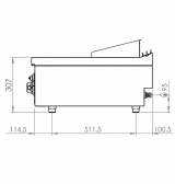 Fry Top Gas HR Fainca FT7508SCR Cromo Duro Serie 750