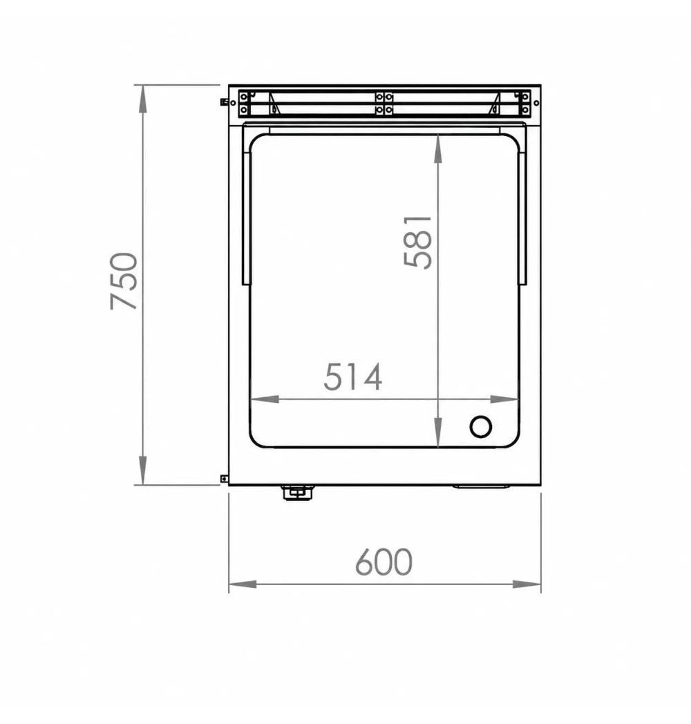 Fry Top Gas HR Fainca FT7506ECR Cromo Duro con Mueble Serie 750