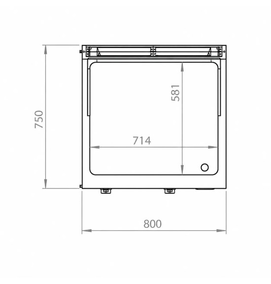 Fry Top Gas HR Fainca FT7508ECR Cromo Duro con Mueble Serie 750