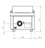Fry Top Eléctrico HR Fainca FTE7504S Acero Serie 750