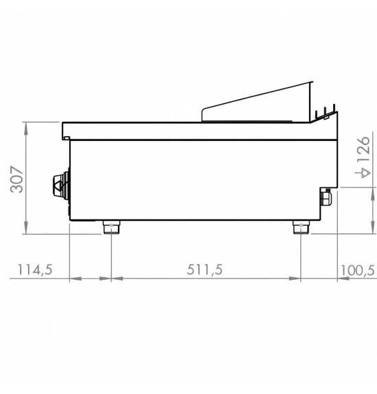 Fry Top Eléctrico HR Fainca FTE7504S Acero Serie 750