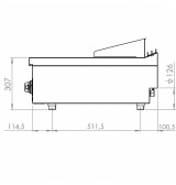 Fry Top Eléctrico HR Fainca FTE7504S Acero Serie 750