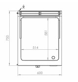 Fry Top Eléctrico HR Fainca FTE7506S Acero Serie 750