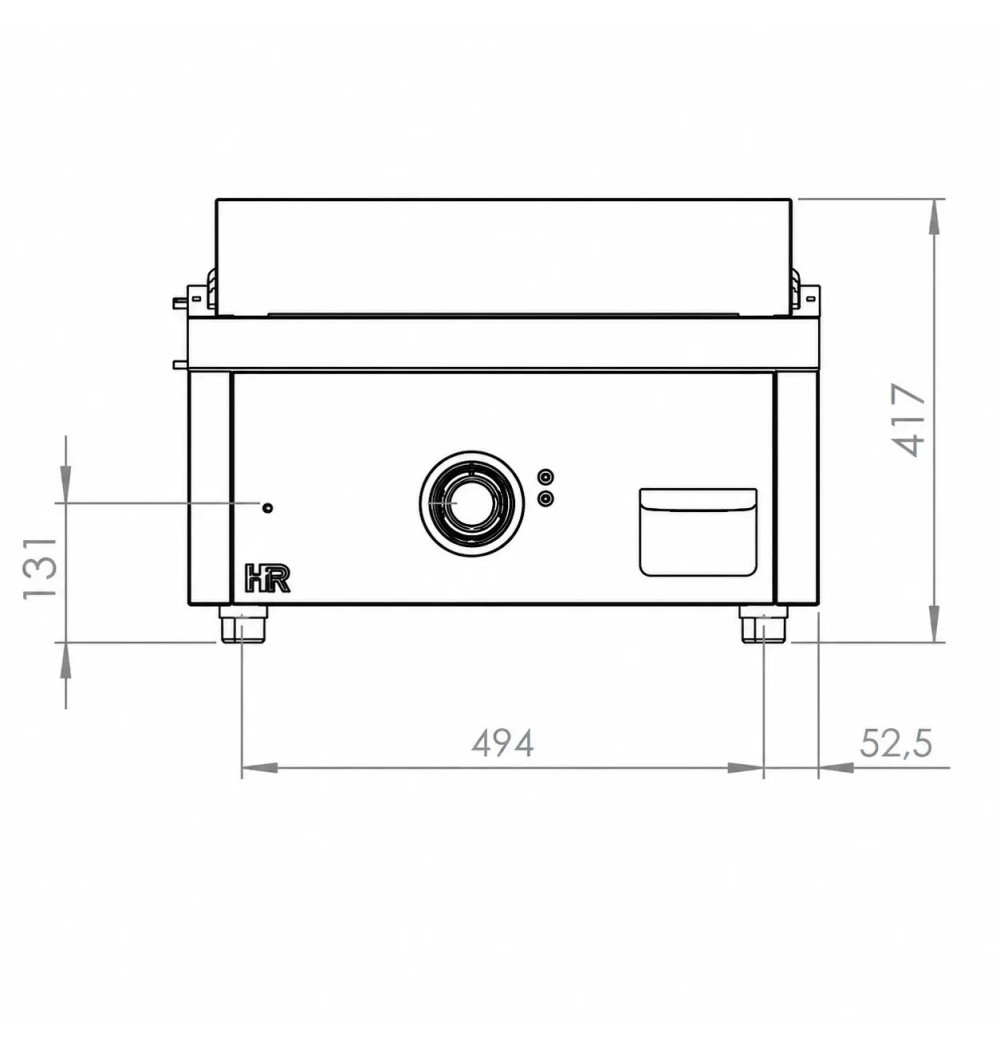 Fry Top Eléctrico HR Fainca FTE7506S Acero Serie 750