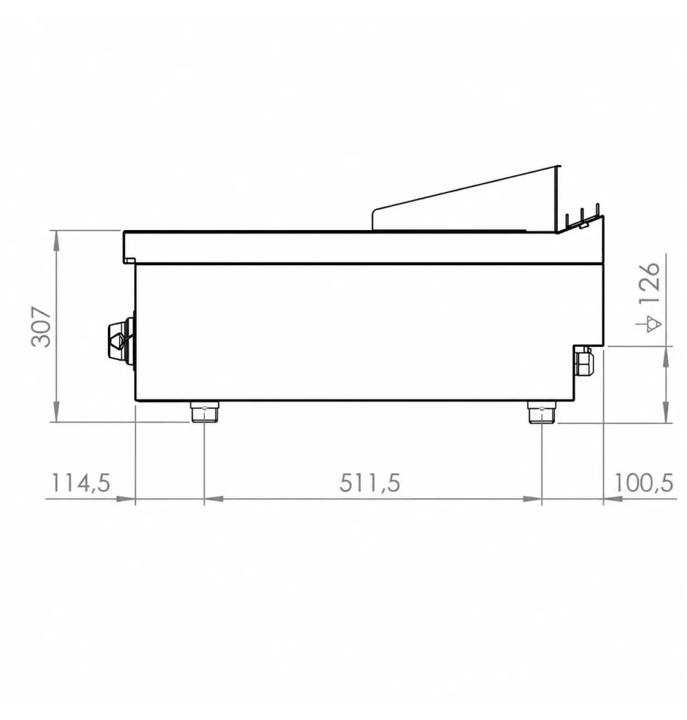 Fry Top Eléctrico HR Fainca FTE7506S Acero Serie 750
