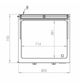 Fry Top Eléctrico HR Fainca FTE7508S Cromo Serie 750