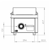 Fry Top Eléctrico HR Fainca FTE7504S Acero Serie 750