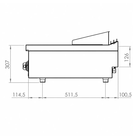 Fry Top Eléctrico HR Fainca FTE7504S Acero Serie 750