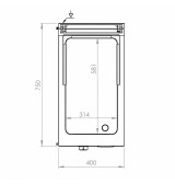 Fry Top Eléctrico HR Fainca FTE7504E Acero Serie 750