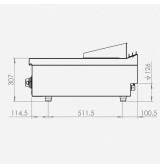 Fry top eléctrico FTE7504SCR HR Fainca | Serie 750