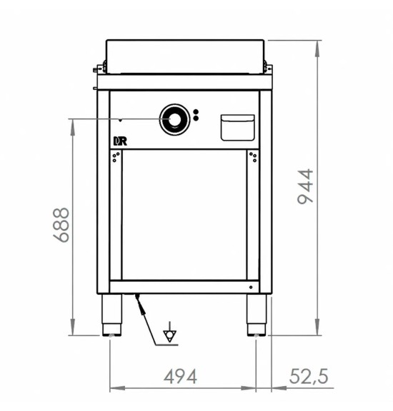 Fry top eléctrico FTE7506E HR Fainca | Serie 750