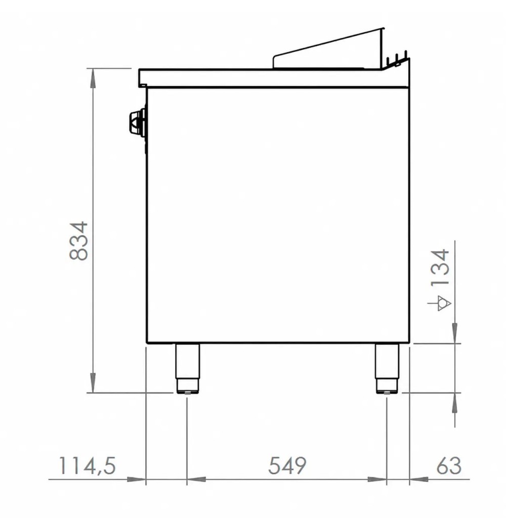 Fry top eléctrico FTE7506E HR Fainca | Serie 750