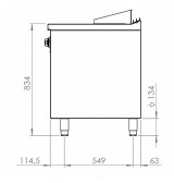 Fry top eléctrico FTE7506E HR Fainca | Serie 750