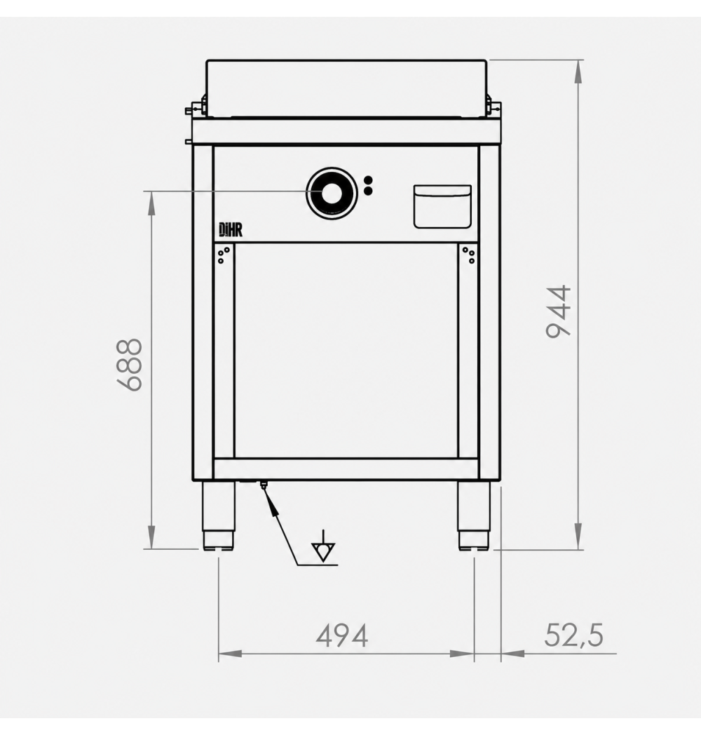 Fry top eléctrico de cromo FTE7506ECR | HR Fainca