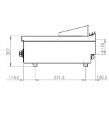 Fry top eléctrico FTE7506S HR Fainca | Serie 750