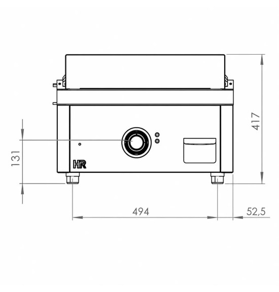 Fry top eléctrico FTE7506S HR Fainca | Serie 750