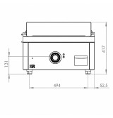 Fry top eléctrico FTE7506S HR Fainca | Serie 750