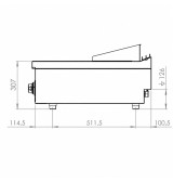 Fry top eléctrico de cromo FTE7506SCR | HR Fainca