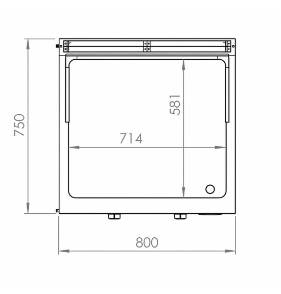 Fry top de cromo FTE7508ECR HR Fainca | Serie 750