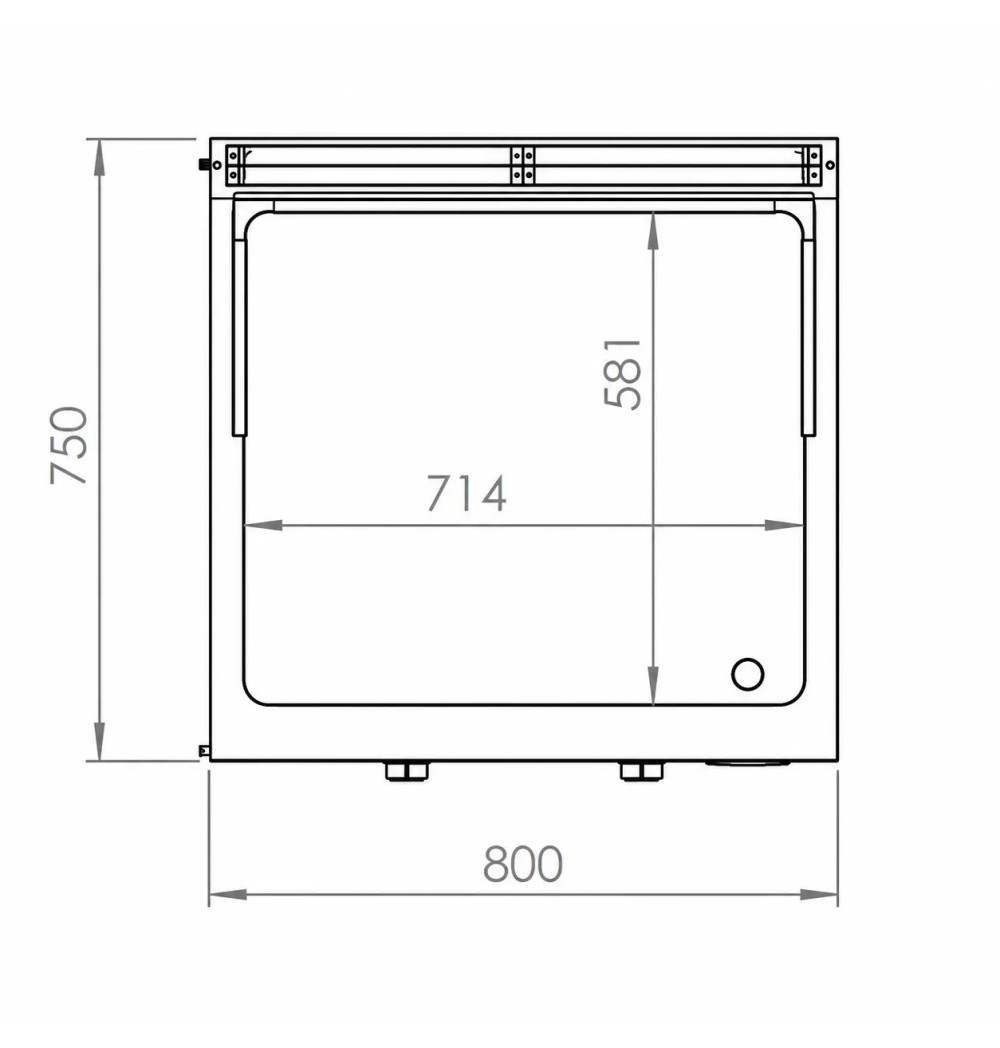 Fry top de cromo FTE7508ECR HR Fainca | Serie 750