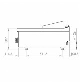 Fry top de cromo FTE7508SCR HR Fainca | Serie 750