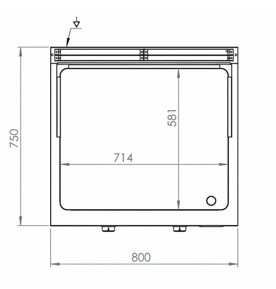 Fry top de cromo FTE7508SCR HR Fainca | Serie 750